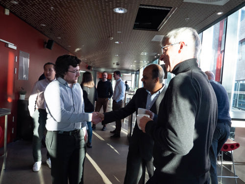 Shane Keanevey from Croom Precision Tooling in Ireland meets Akhilesh Srivastara from Sintef Norway